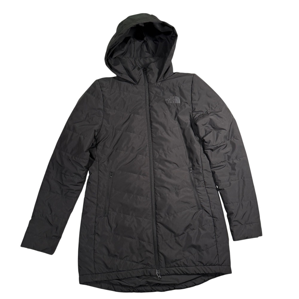 The North Face Tamburello Parka Womens Small Dark Gray Insulated Hooded Jacket